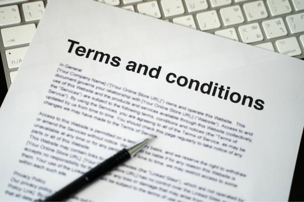 Terms and conditions